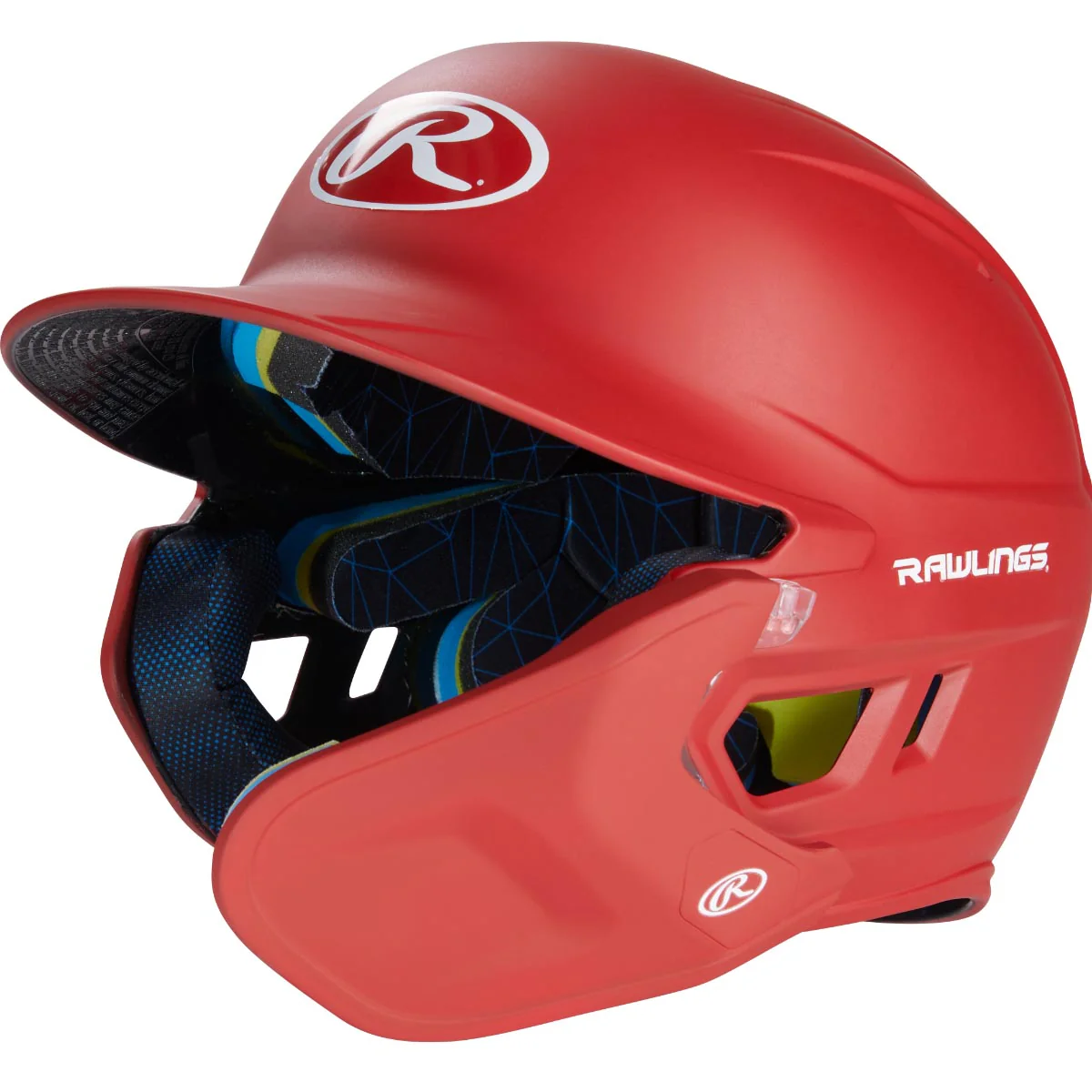 Rawlings Senior One Tone MACH Adjust Left Hand Batter Helmet with Adjustable Faceguard One - Image 4